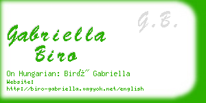 gabriella biro business card